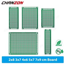 패들보드 서핑 공기패들보드 서핑보드 서프보드 서핑용품 34개(2x8 3x7 4x6 5x7 7x9 cm) 양면 인쇄 범용 회로 pcb 보드 주석 도금 프로토타입 키트 fr4 구색, 없음