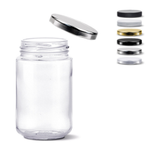 MIR 유리병 일자형 SG250 잼병 과일청병 소분저장 밀폐용기, 1개