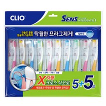 크리오 인터덴탈 일반모 탄력모 칫솔 10개입