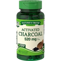 활성탄 캡슐 520mg | 90 카운트 | 비 GMO 글루텐 프리 알약 | 자연의 진실로, 1개