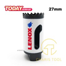 레녹스 바이메탈 홀쏘 27mm (3001717L) 홀커터 홀컷터 홀캇타 목공용 철공용 T3홀쏘 LENOX USA 카리스툴, 단품, 단품
