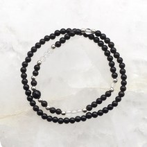 토르마린 백수정 건강운 원석 두줄 팔찌 HSBR-221255