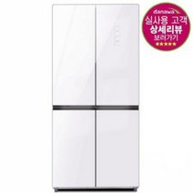 하이메이드 4도어 글램글라스 인버터 냉장고 HRF-H433WW 세미빌트인 (433L 화이트), 단품