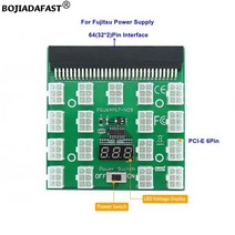 ATX PCIe 커넥터 전원 공급 장치 브레이크 아웃 보드 어댑터 FujiTSU 서버 PSU DPS-800GB-5 A / A용 176, 01 green