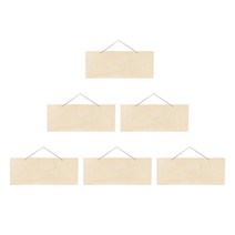 GHSHOP 나무패 들쭉날쭉한 가장자리가 있는 미완성 목재 상패 일반 매달려 조각 배너 DIY 장식품, 베이지