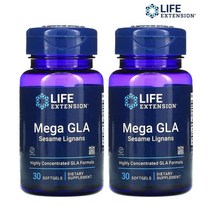 [2개세트] 라이프익스텐션 메가 GLA 고함량 30정 감마리놀렌산 지엘에이 borage oil 보라지 오일 참깨 리그난 추출물 Sesame lignan 부모님 가족 남성 여성