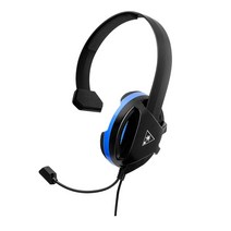 터틀비치 리콘챗 PS 유선게이밍채팅헤드셋 (PS5/PS4/XBOX/PC/스위치/모바일), 블랙