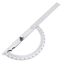 스테인레스 스틸 180 도 각도기 각도 파인더 회전 측정 눈금자 도구 DIY 목공 1 개, 한개옵션0