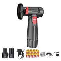 Fowod 미니 전동 핸드 그라인더 충전식 광택기 절단기, 1세트(배터리 2개 포함), 1개