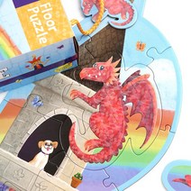 캐슬 48피스 플로어 퍼즐 5세이상, 없음