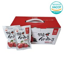 [HACCP인증] 100% 밀양 얼음골 사과즙 120ml X 25포 무방부제 무색소 무설탕 착즙, 1박스(50포)