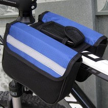 자전거 가방 방수 핸드폰 거치 수납 프레임백 E363, E363 프레임백(블루)