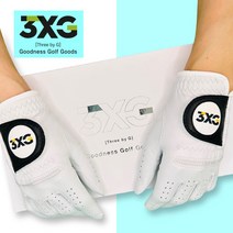 3XG 골프장갑 천연양피 4세트 2in1 패키지 양손, 20호-양손(그레이2세트+블랙2세트)