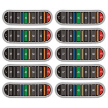 온도 스티커 수평 온도 라벨 접착 온도계 스티커 양조 온도계 스트립 접착제 온도계