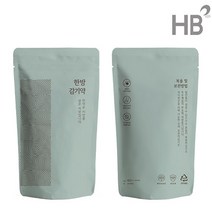 한약파우치 한방패턴 1묶음 100매 한약팩 비닐팩, 민트