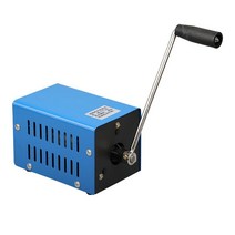 미니 야외 발전기 비상 고전력 핸드 수동 자가발전기 캠핑용, DIY 핸드 발전기 3-15V 짧은 핸들