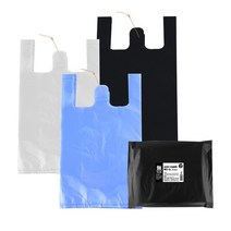 무상표 청유백색 손잡이비닐봉투 / 분리수거 쓰레기봉투 마트 시장 푸드트럭, 특대 10리터 100매