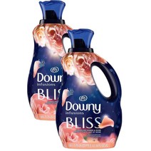 Downy Infusions Bliss 다우니 인퓨전스 블리스 스파클링 앰버 앤 로즈 향 섬유유연제 1.66L 2팩