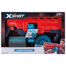 주루 엑스샷 포트리스 다트건 + 48다트 | 40연발 소프트다트 다트 크리스마스 생일 어린이날 선물 | Zuru X-Shot Fortress Dart Gun