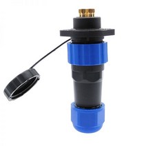 SP20 방수 커넥터 IP68 2 홀 플랜지 소켓 1/2/3/4/5/6/7/8/9/12/14Pin 케이블, 10 pin