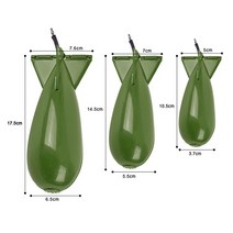 잉어 낚시 로켓 피더 large small spod bomb float lure bait holder pellet 로켓 피더 3 size pellet 로켓 피더, l
