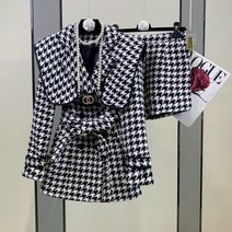 수입 보세의류 고급 투피스 반바지 세트 하객룩 결혼식 블랙 셋업