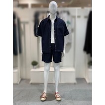 애드혹 원포켓 데님 반팔반바지 세트 A4SSP81