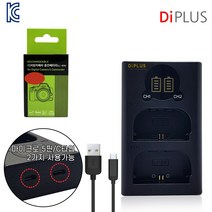 DIPLUS 니콘 EN-EL14a 호환 배터리1개+충전기 D3100 D3200, 듀얼충전기1개 호환배터리1개