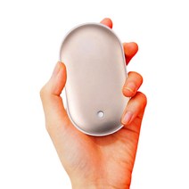 [휴대용mp3용밧데리] USB 충전식 손난로 보조배터리 휴대용 전기 전자핫팩, 핑크(4000mAh)