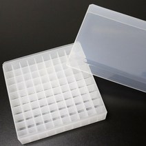 과학실험 냉동용 플라스틱 마이크로 튜브랙 100홀 교육용 만들기 교구