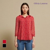 올리비아로렌 [올리비아로렌] 라운드훌카라 블라우스_VOCNLWM4151