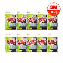 [3M]탄냄비/눌은냄비용 철 스펀지 수세미 10개, 상세설명 참조, 없음