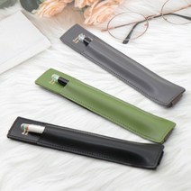 다이어리 펜 홀더 고급 만년필 파우치 가죽 클립, 커런트 버건디