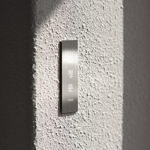 리틀듀 고정문 FIXED 메탈 실버 도어사인 표시 미니