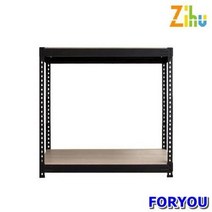 Foryou29 지후 앵글선반 2단 철제 앵글 선반 조립식, 블랙, 상세페이지 참조