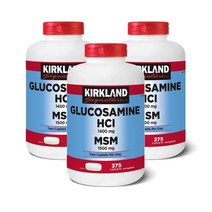 커클랜드 Kirkland Glucosamine 영국 코스트코 글루코사민 HCI & MSM 375정, 3팩