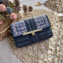 도두리 DIY 가방만들기 망뜨개 손뜨개질 네트공예 코바늘 뜨개질 패키지 키트 토리숄더백, 토리 플라워 그레이