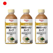 일본 에바라 EB 돈코츠 라멘 라면 액상 스프 소스 500ml 3팩