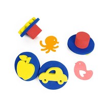 PGM1*^몰키즈맘아트 Diome 꼬마스탬프 세트 놀이 유아미술 어린이 아동 물감 찍기^*1췤pgm, a^^*옵션없슴