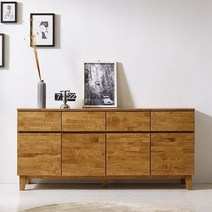 주식회사히트 [히트가구] A5224 LPM 고무나무 수납장 1600 2colors (착불), 월넛