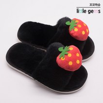 꼬꼬마슈 러블리 후르츠 주니어 공용 털슬리퍼 kd726