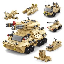 [알꿀밤-레고호환블럭-팩] E레고호환 1000pcs 블럭세트 팩 시리즈E, E사막 전술장갑차 세트 팩E