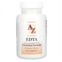 Arizona Natural 칼슘 EDTA 600mg 100캡슐 1개, 1정