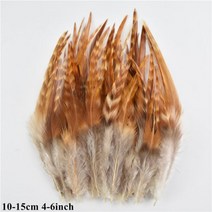 도매 천연 공작 꿩 깃털 작은 닭 거위 플라이 묶는 재료 수공예 액세서리 장식, 50 Piece, Size 10-15CM_6