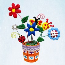 만들기재료 꽃화분 클레이 분만들기 꽃화분 메모꽂이 3개묶음 (올핀)_937EA, 본상품선택