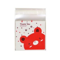 생일 축제 용품 50Pcs 귀여운 만화 동물 쿠키 캔디 가방 자기 접착 비닐 봉투 결혼식 비스킷 베이킹 선물 포장, [01] 7x7cm, [14] S14