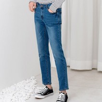 스판 생지 워싱 청바지 데일리 코디 옆라인 일자 캐주얼 빅사이즈 남자 편한 컷팅진 조거