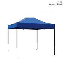 오션웨일 접이식 야외 천막 3x4.5 AB세트 (지붕+프레임) 주차 행사용 포장마차 캐노피 천막, (AB세트)레드