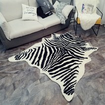 Dirome 북유럽 감성 지브라 15mm 카페트 물세탁 인테리어 소품 러그(INT-205)