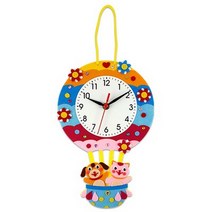 만들기대장-열기구 부직포 시계만들기